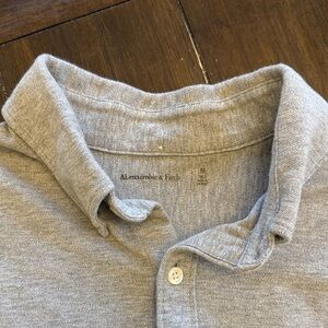 Abercrombie & Fitch Gray Casual Button Down Shirt